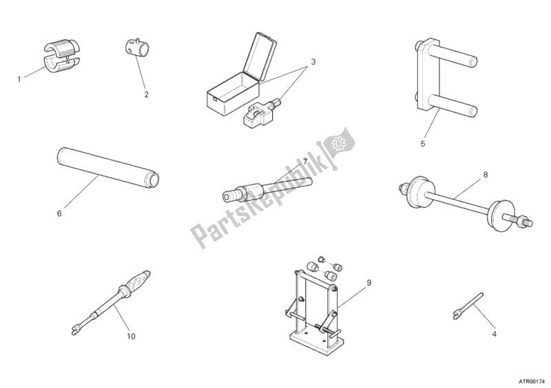 All parts for the Workshop Service Tools, Frame of the Ducati Sportclassic Sport 1000 S USA 2007